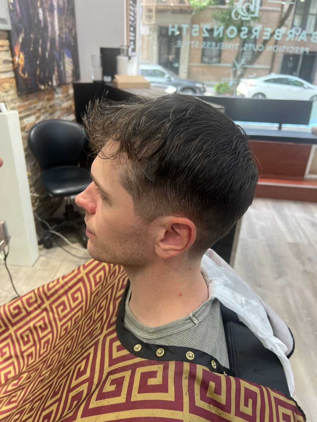 Textured crop haircut by Barbers on 25th